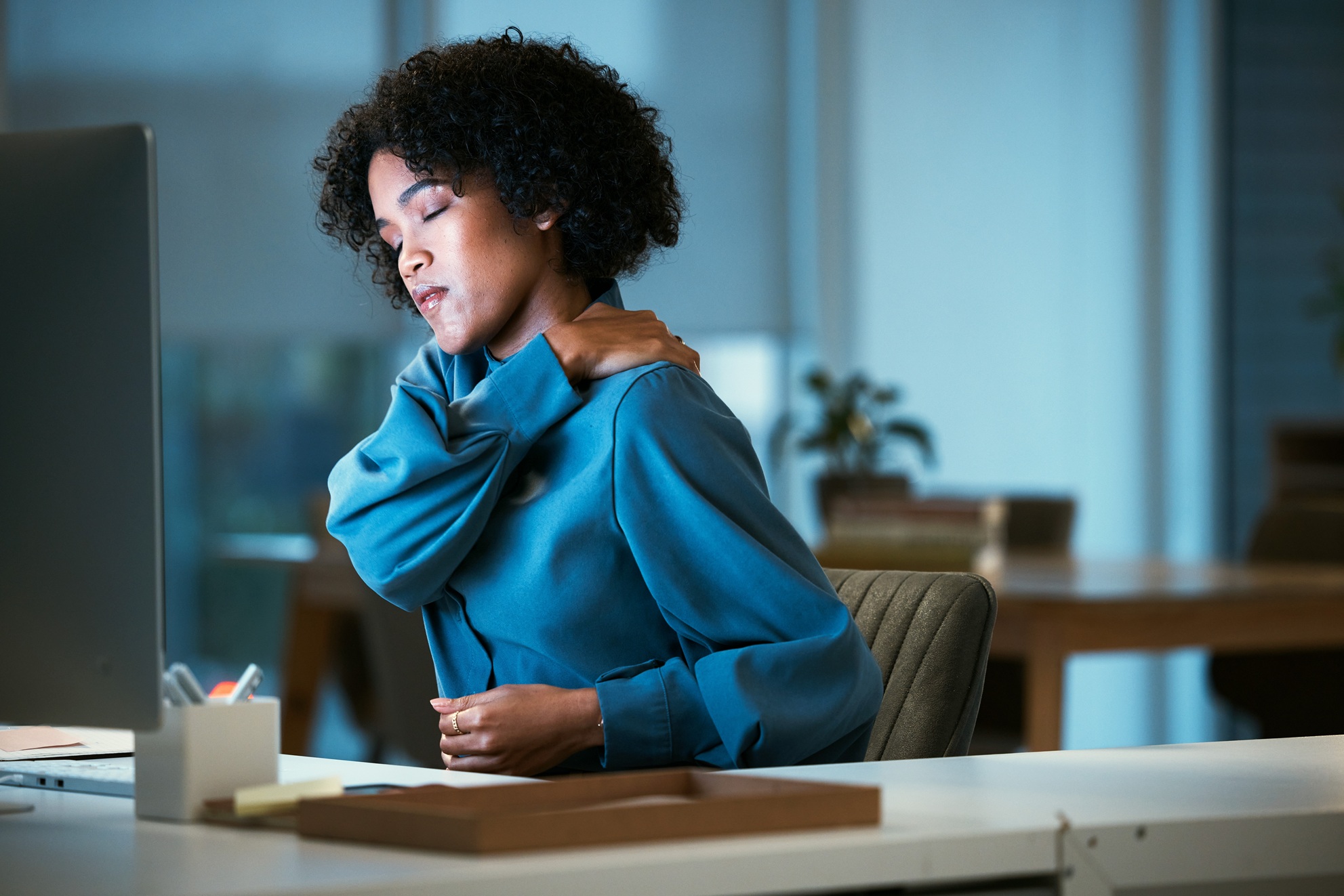 Sitting at your desk can affect your joints, so get up and get moving