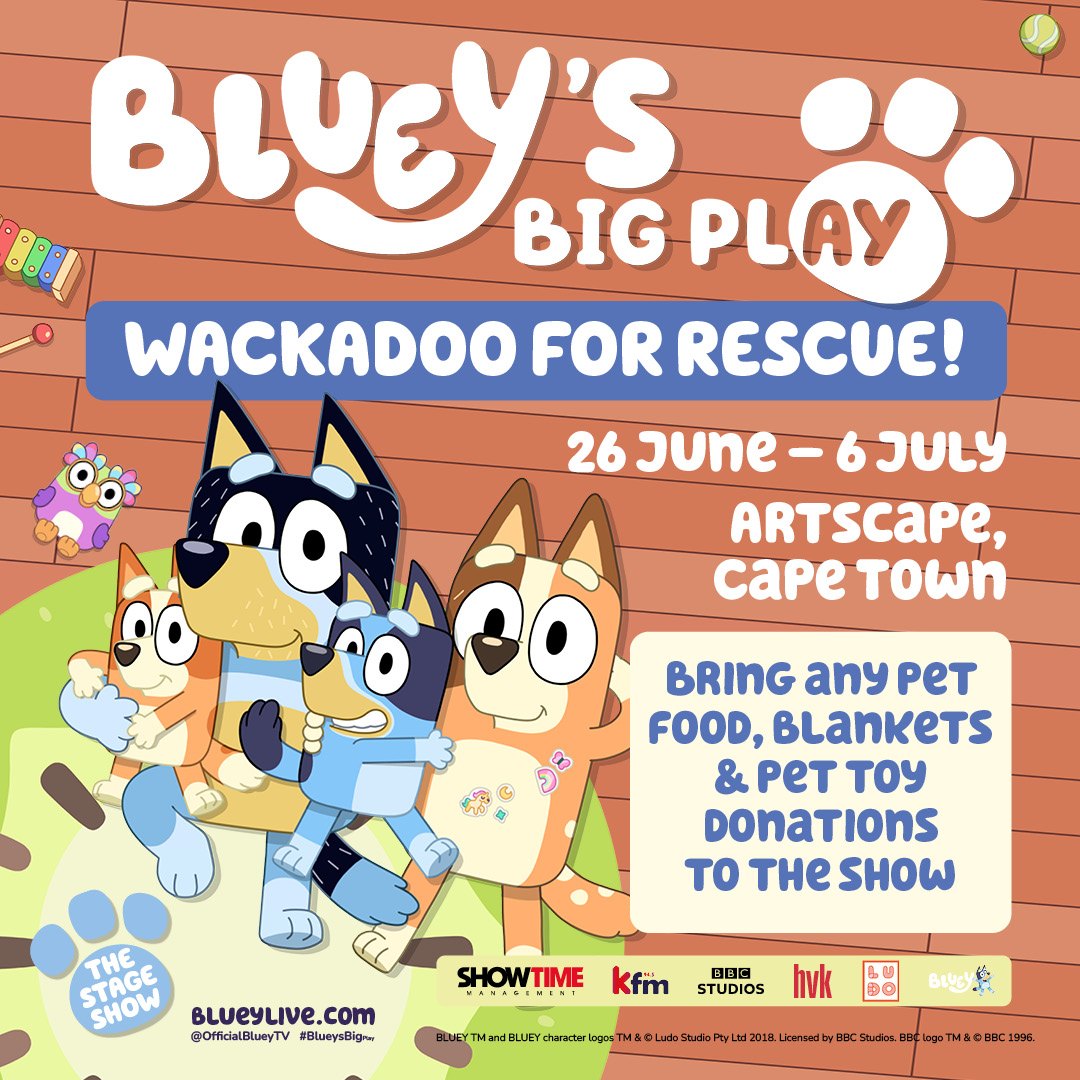 JOIN BLUEY IN HELPING FURRY FRIENDS IN CAPE TOWN!