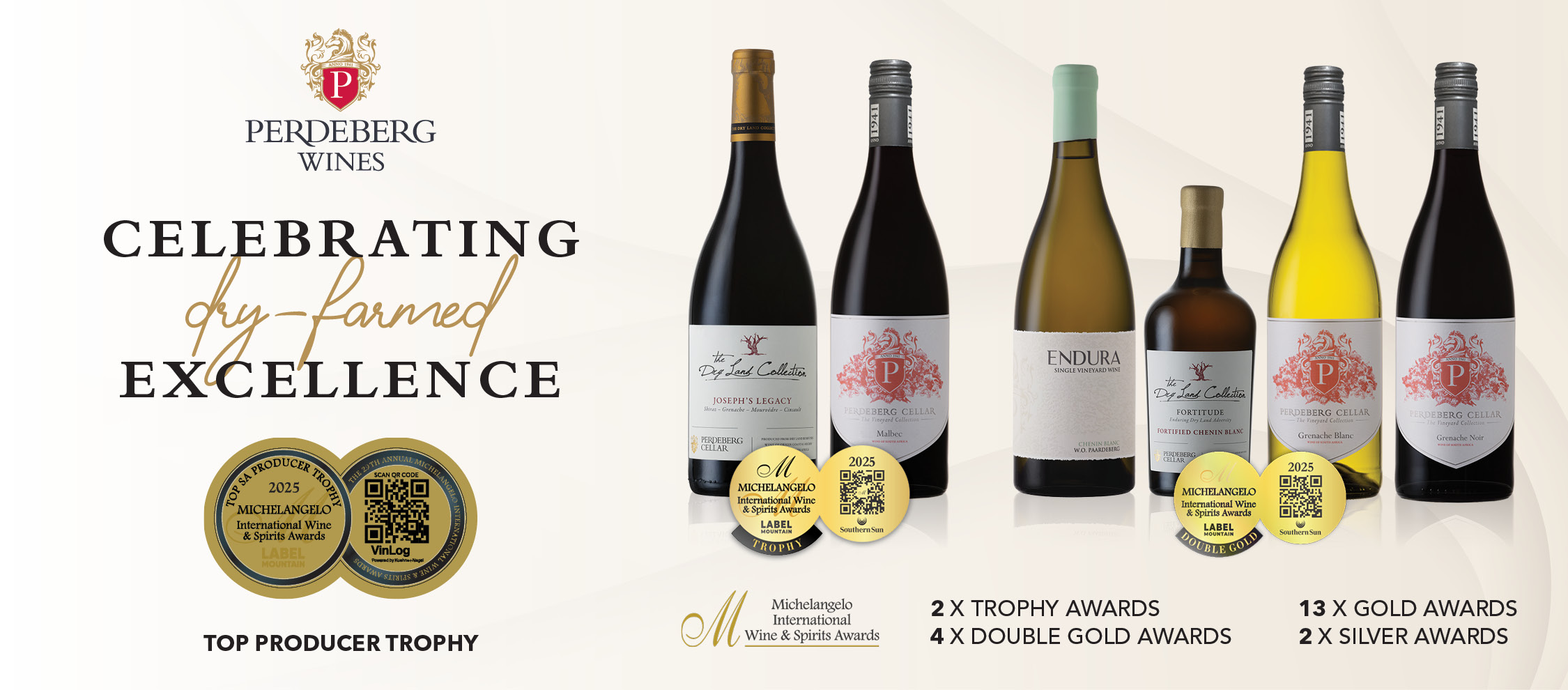 Perdeberg Wines Celebrates Top Honours at the 2025 Michelangelo International Wine & Spirits Awards