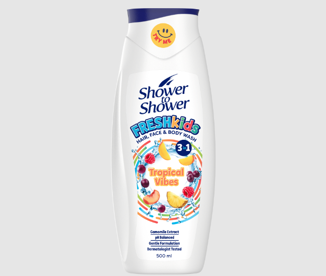 Introducing a fresh friend that kids (...and parents) will love! Meet the new kid on the block: Shower to Shower FRESHkids Body Wash Shower to Shower is super excited to introduce a brand-new addition to the family: a fun, vibrant 3-in-1 body wash designed to support tweens' growing desire for independence, while giving parents the skincare reassurance they care about. Thoughtfully developed with a playful look, a fresh fruity fragrance, and a gentle formulation, FRESHkids Body Wash is made to delight both tween boys and girls. Why moms will love it: FRESHkids Body Wash makes it easier for parents to encourage tweens to take responsibility for their own personal care. It supports healthy daily hygiene habits while helping build confidence and independence. Turning bath time into a simple, stress-free routine. All the (skin)care tweens need: Because we know how busy tweens are, the 3-in-1 FRESHkids Body Wash can be used on the body, hair, and face, thanks to its gentle, caring formulation. Key benefits include: Enriched with mild chamomile extract and multivitamins for a soothing, hydrating shower experience pH balanced to help maintain the skin's natural protective barrier Zero allergens and FDA-approved colour additives A fresh, vibrant fruit fragrance that appeals to both girls and boys Gentle enough for everyday use on young, delicate skin As a new launch from a trusted brand, FRESHkids Body Wash brings fun, innovation, and peace of mind together, making it perfect for growing tweens and the parents who care for them.