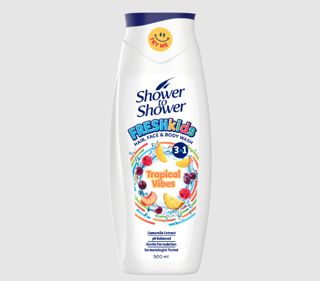 Introducing a fresh friend that kids (...and parents) will love! Meet the new kid on the block: Shower to Shower FRESHkids Body Wash Shower to Shower is super excited to introduce a brand-new addition to the family: a fun, vibrant 3-in-1 body wash designed to support tweens' growing desire for independence, while giving parents the skincare reassurance they care about. Thoughtfully developed with a playful look, a fresh fruity fragrance, and a gentle formulation, FRESHkids Body Wash is made to delight both tween boys and girls. Why moms will love it: FRESHkids Body Wash makes it easier for parents to encourage tweens to take responsibility for their own personal care. It supports healthy daily hygiene habits while helping build confidence and independence. Turning bath time into a simple, stress-free routine. All the (skin)care tweens need: Because we know how busy tweens are, the 3-in-1 FRESHkids Body Wash can be used on the body, hair, and face, thanks to its gentle, caring formulation. Key benefits include: Enriched with mild chamomile extract and multivitamins for a soothing, hydrating shower experience pH balanced to help maintain the skin's natural protective barrier Zero allergens and FDA-approved colour additives A fresh, vibrant fruit fragrance that appeals to both girls and boys Gentle enough for everyday use on young, delicate skin As a new launch from a trusted brand, FRESHkids Body Wash brings fun, innovation, and peace of mind together, making it perfect for growing tweens and the parents who care for them.