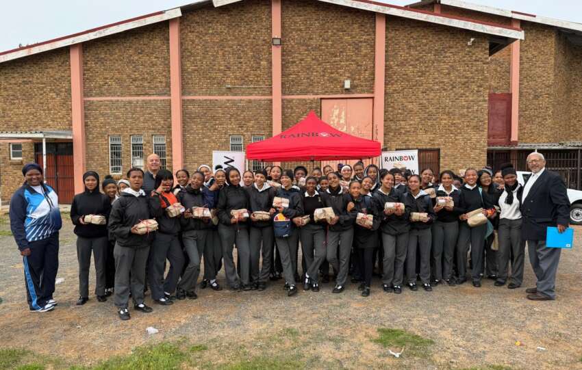 Rainbow Chicken helps high school learners access essential hygiene products