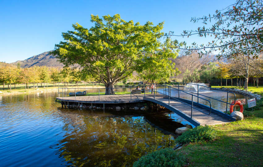 Franschhoek is famous for wine. Three kilometres down the road, it's famous for something else