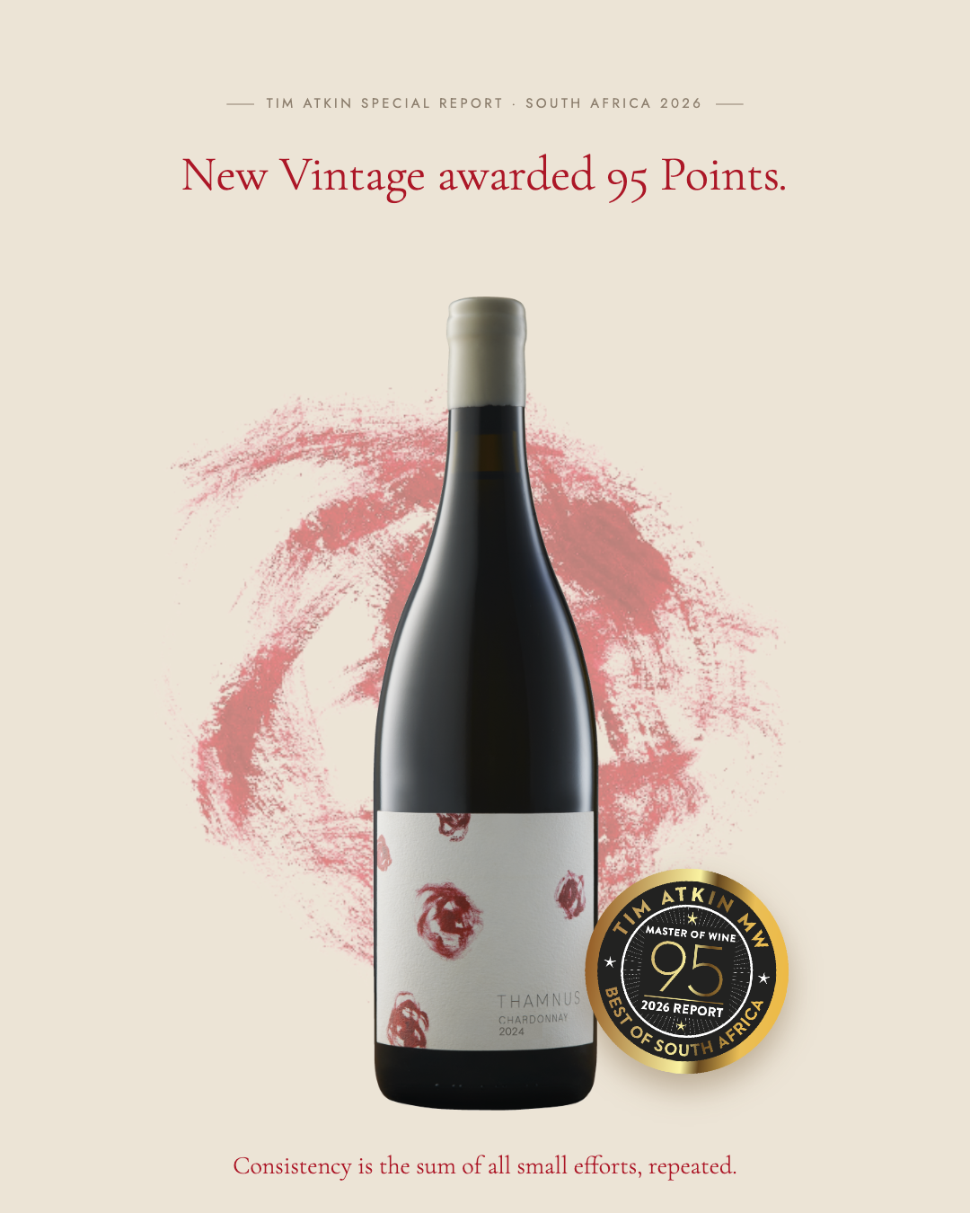 Thamnus Single Vineyard Chardonnay 2024 rated 95 points by Tim Atkin MW